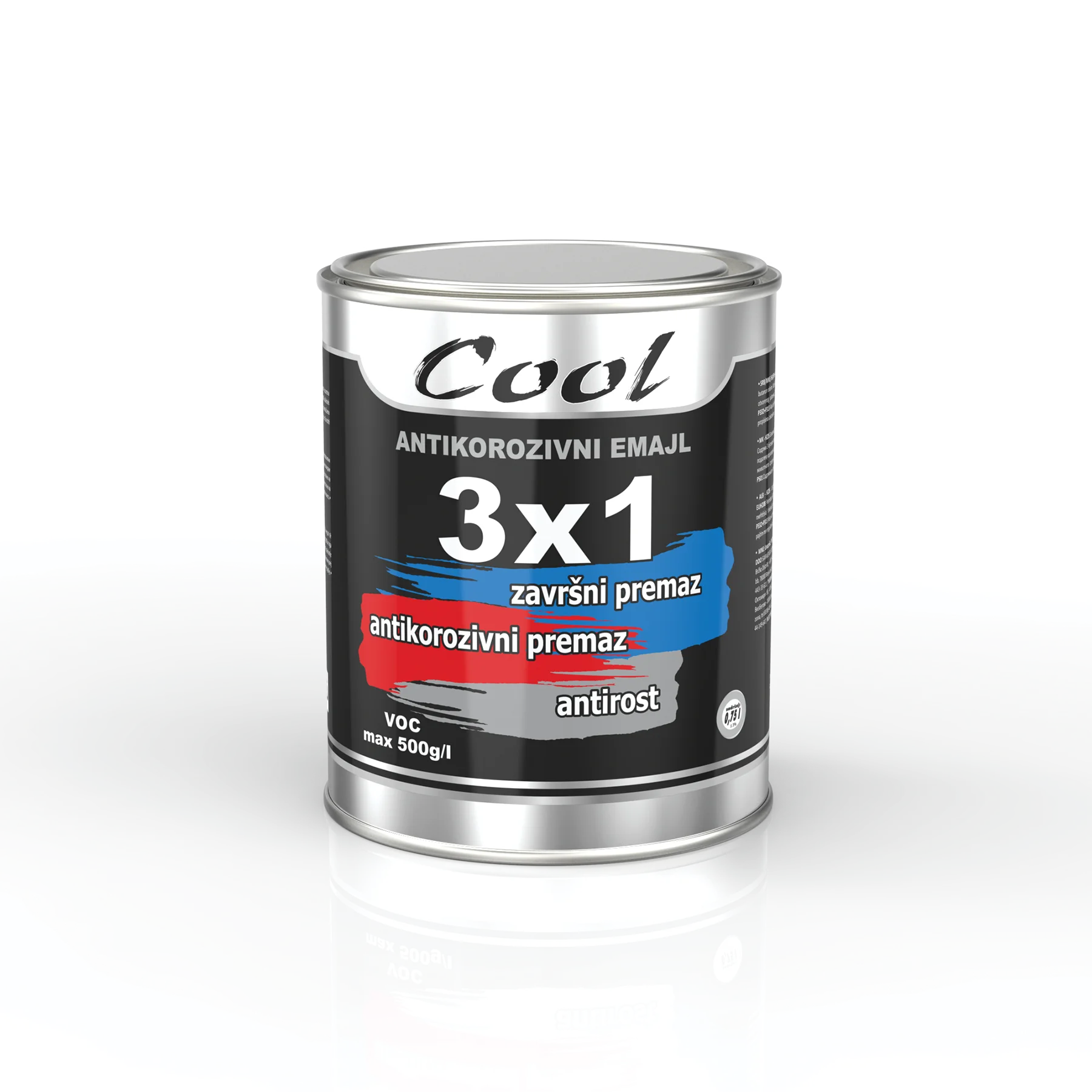 Емајл лак 3 во 1 антикорозивен емајл 0,75L Cool