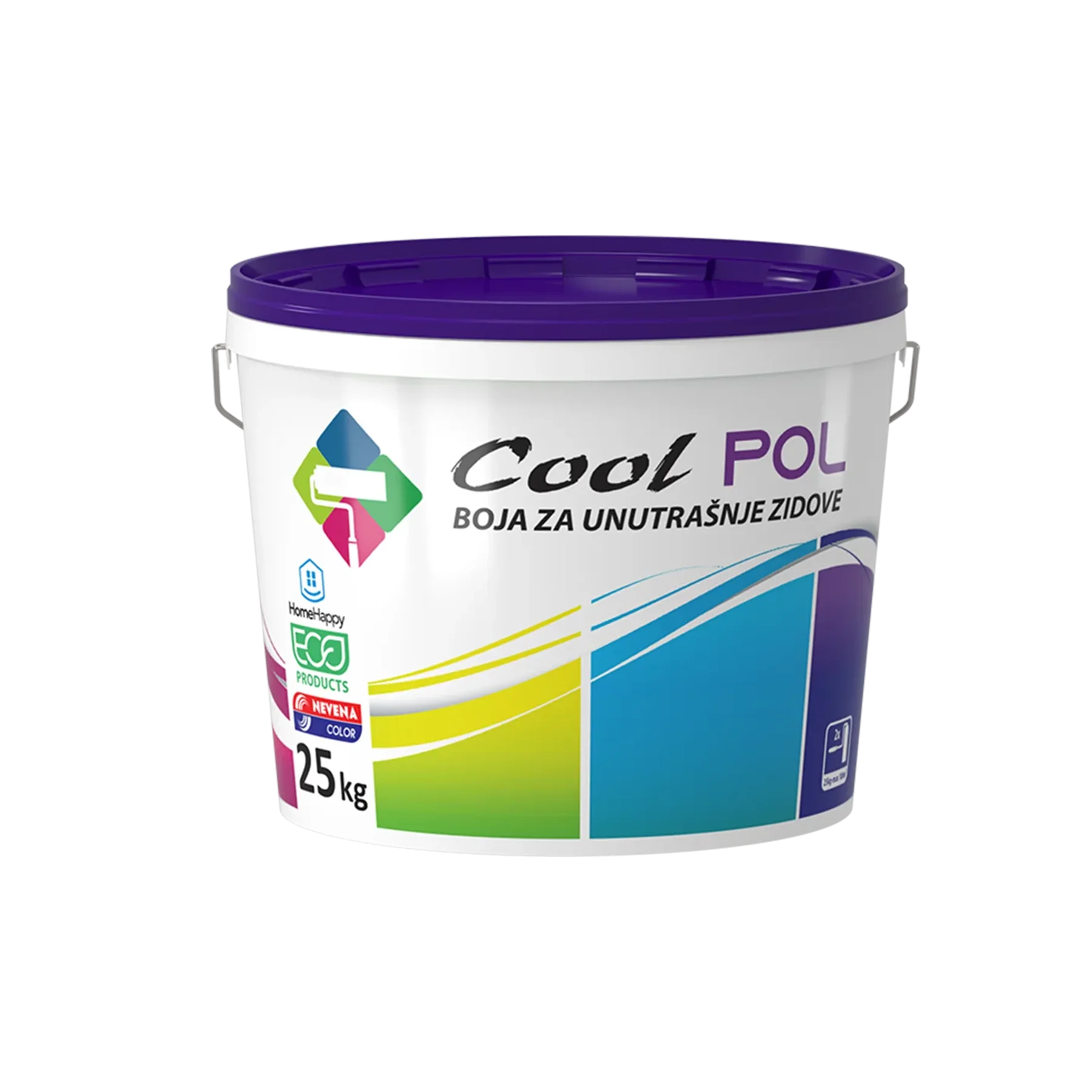 Боја за внатрешни ѕидови Cool-POL 5kg/ 8kg/ 25kg